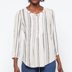 Daniel Rainn Amely Split Neck Blouse